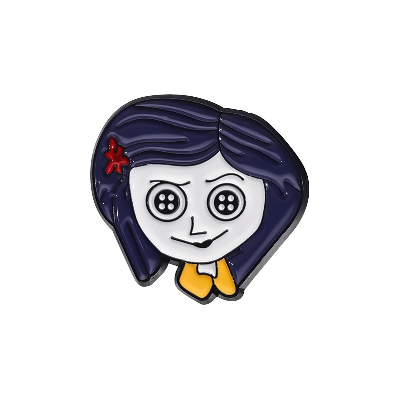 New TV Series Merchandise! Cute and Mischievous Little Girl Commemorative Medal, Elegantly Mixed-Style Lapel Pin with Premium Feel, Showcase Your Unique Personality!