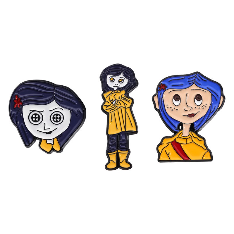 New TV Series Merchandise! Cute and Mischievous Little Girl Commemorative Medal, Elegantly Mixed-Style Lapel Pin with Premium Feel, Showcase Your Unique Personality!
