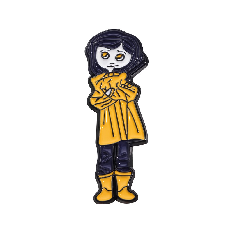 New TV Series Merchandise! Cute and Mischievous Little Girl Commemorative Medal, Elegantly Mixed-Style Lapel Pin with Premium Feel, Showcase Your Unique Personality!