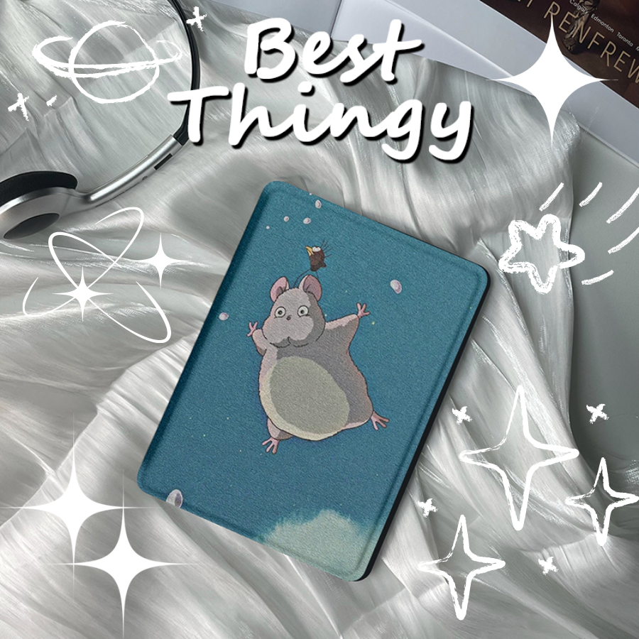 Totoro Charming Kindle Protective Case with Handle, Customized Pattern with Shatter-Resistant Design, Adding Joy to Your Reading Journey
