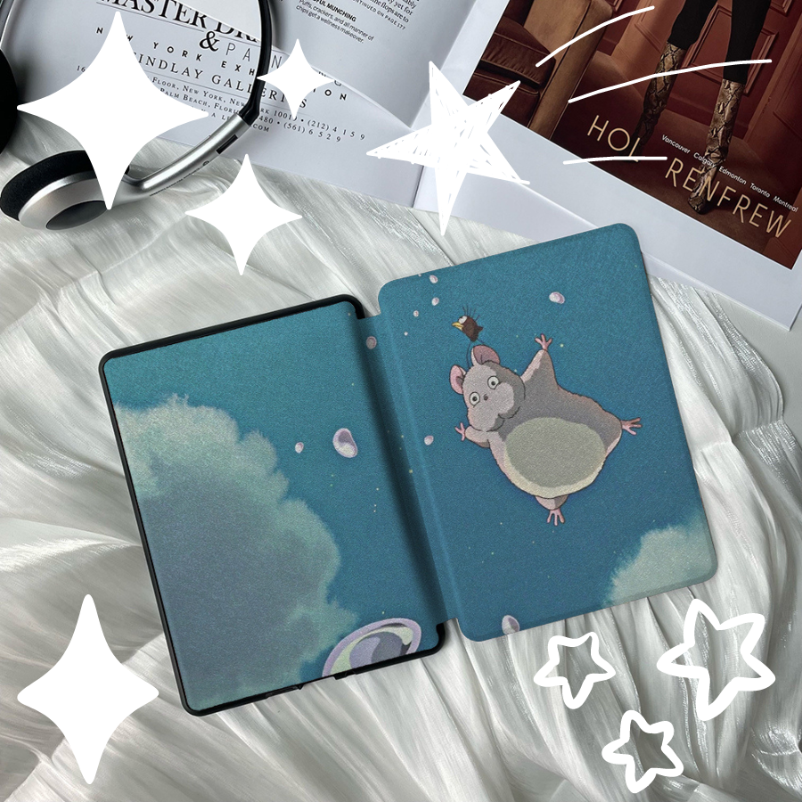 Totoro Charming Kindle Protective Case with Handle, Customized Pattern with Shatter-Resistant Design, Adding Joy to Your Reading Journey