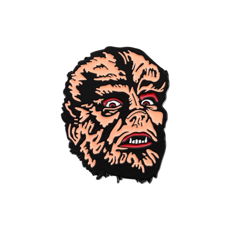 Classic Monster Character Badge Collection Set: Frankenstein, Monster, Werewolf, Alien, Zombie
