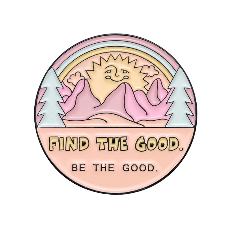 Hot-selling Cartoon Love Heart Earth Cute Milk Carton Design Multi-style Combination Cartoon Metal Pin Badges