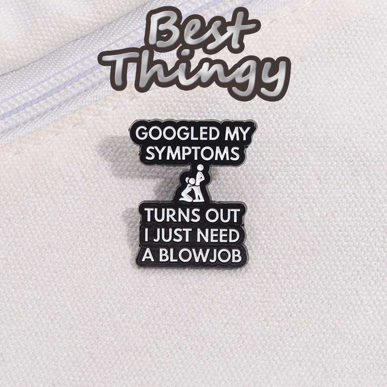 Creative Emblem Fun English Letter Pin, Amusing Accessory, Bag and Clothing Lapel Pin