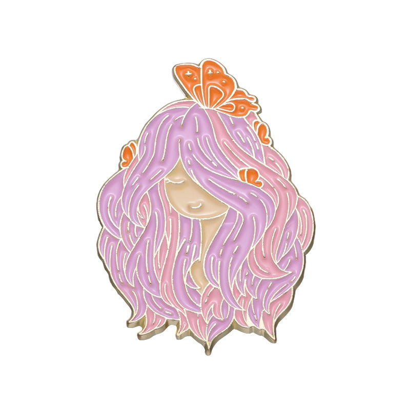 Hot-selling Cartoon Love Heart Earth Cute Milk Carton Design Multi-style Combination Cartoon Metal Pin Badges