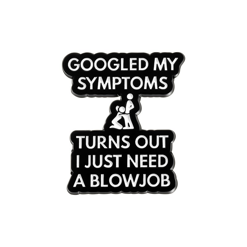 Creative Emblem Fun English Letter Pin, Amusing Accessory, Bag and Clothing Lapel Pin