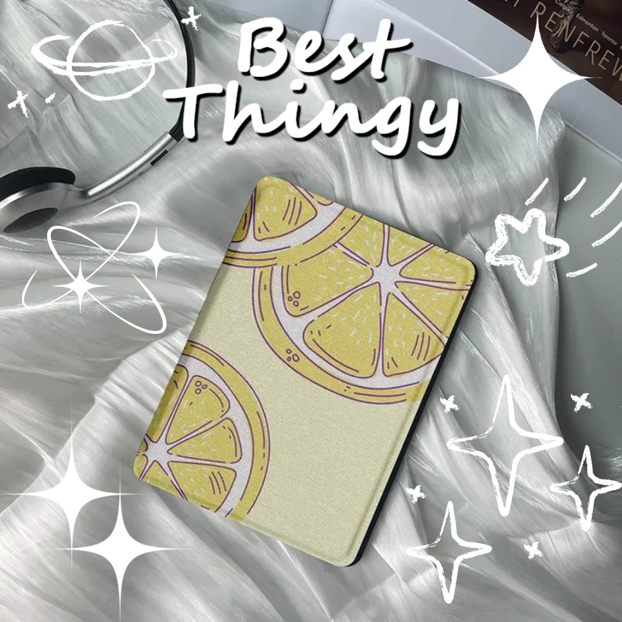 Lemon Print Minimalist Kindle Cover Compatible with All-New Kindle Paperwhite 11th Gen & Kindle Oasis Series - Personalized Gift for Her