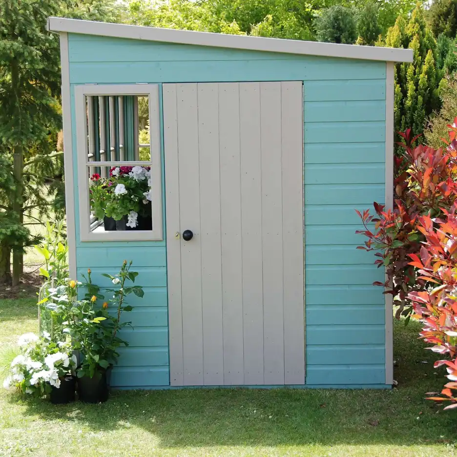 10' x 10' Sun Pent Wooden Garden Potting Shed - LIDL