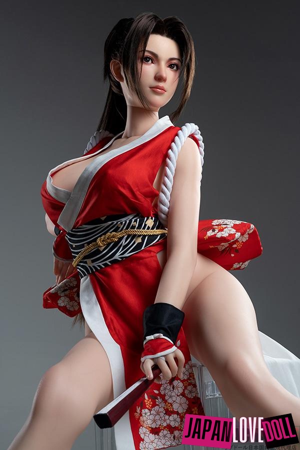 Game Lady 165cm Iカップ 不知火舞コスプレ No.28_1ヘッド リアルメイク付き 眉毛とまつ毛植毛あり ラブドール - JapanLoveDoll