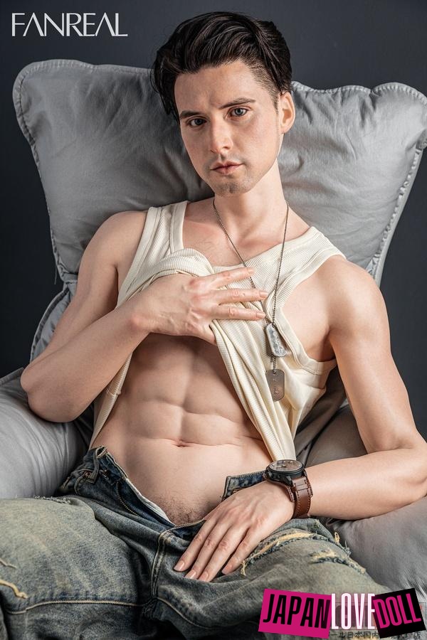 FANREAL 173cm 35Kg Henryヘッド 男性ドール 一体式ペニス 筋肉タイプ プレミアム リアル セックス ドール - JapanLoveDoll