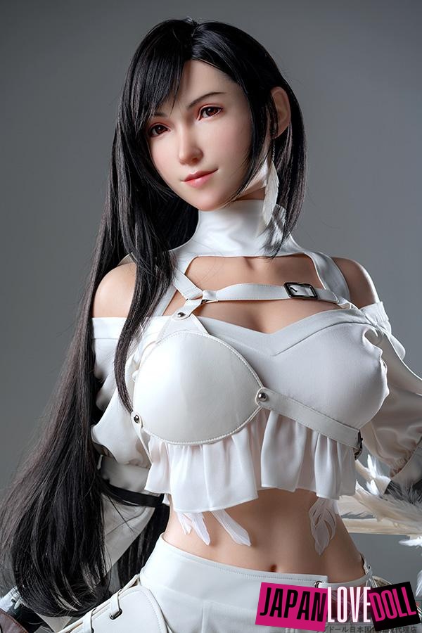 Game Lady 171cm Gカップ 笑顔版 ティファコスプレ No.26ヘッド リアルメイク付き 眉毛とまつ毛植毛あり ラブドール - JapanLoveDoll