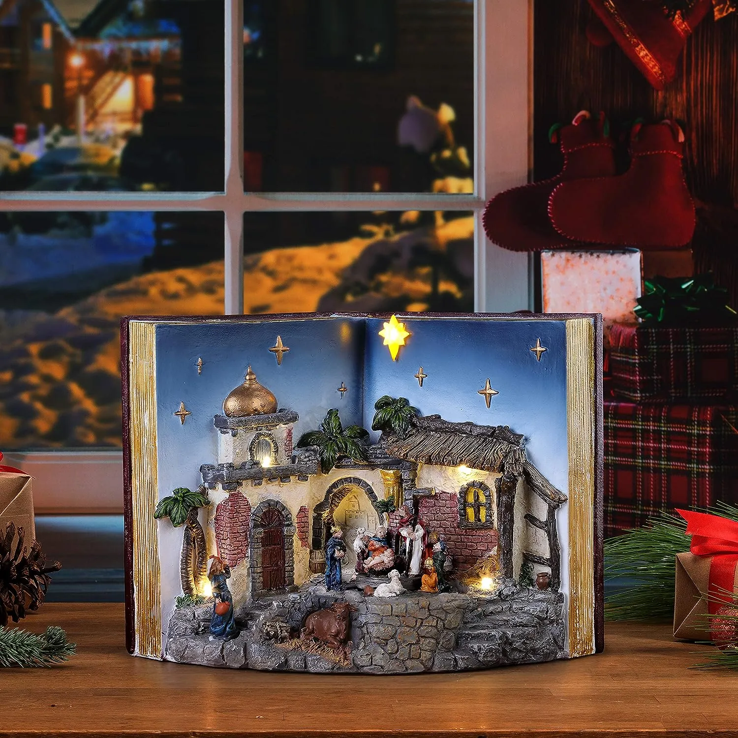 Mr. Christmas Christmas Décor, 10 in, Sing-a-Long Mouse,Plastic