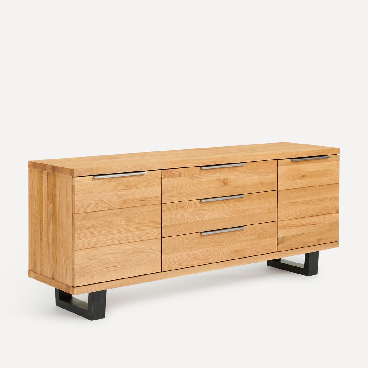 Aparador de madera de roble con 2 puertas y 3 cajones Calia El Corte Inglés