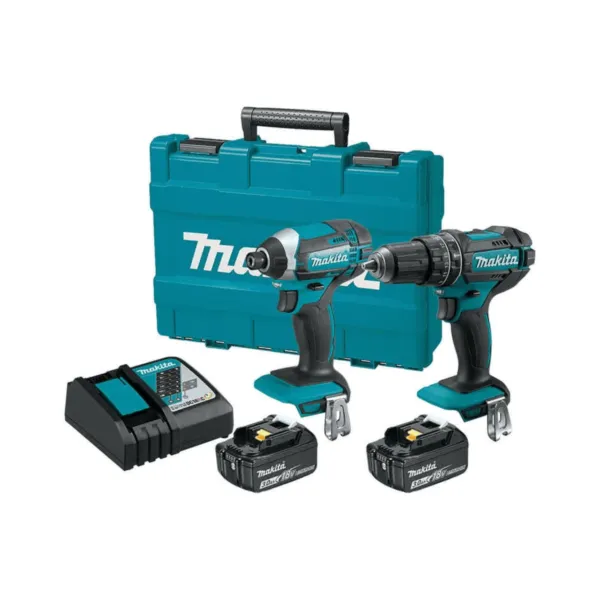 Combo Taladro percutor + Atornillador de impacto 18V Makita DLX2131