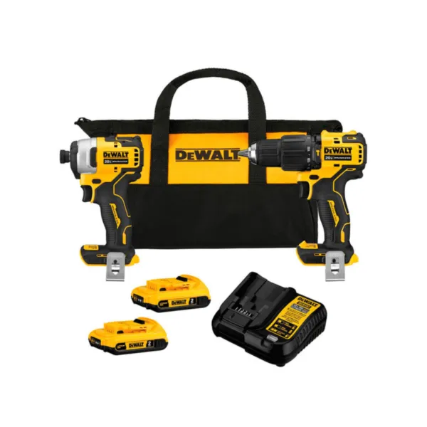 Combo Taladro percutor DCD709 + Atornillador impacto DCF809 20V Brushless DeWALT DCK279D2