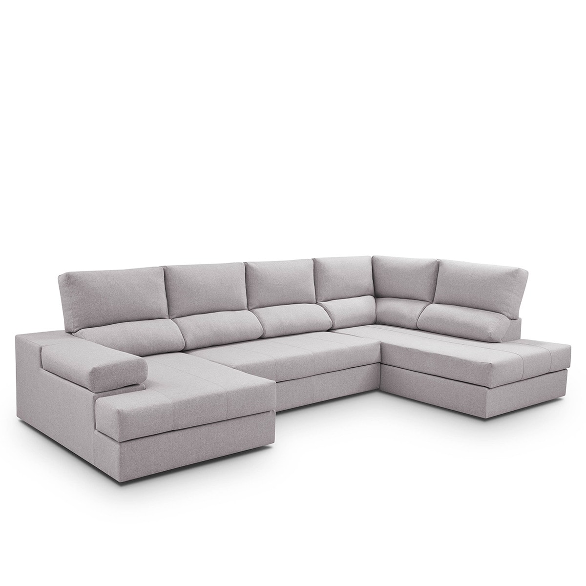 Sofá cama tapizado con rinconera derecha y chaiselongue izquierda Eskil El Corte Inglés