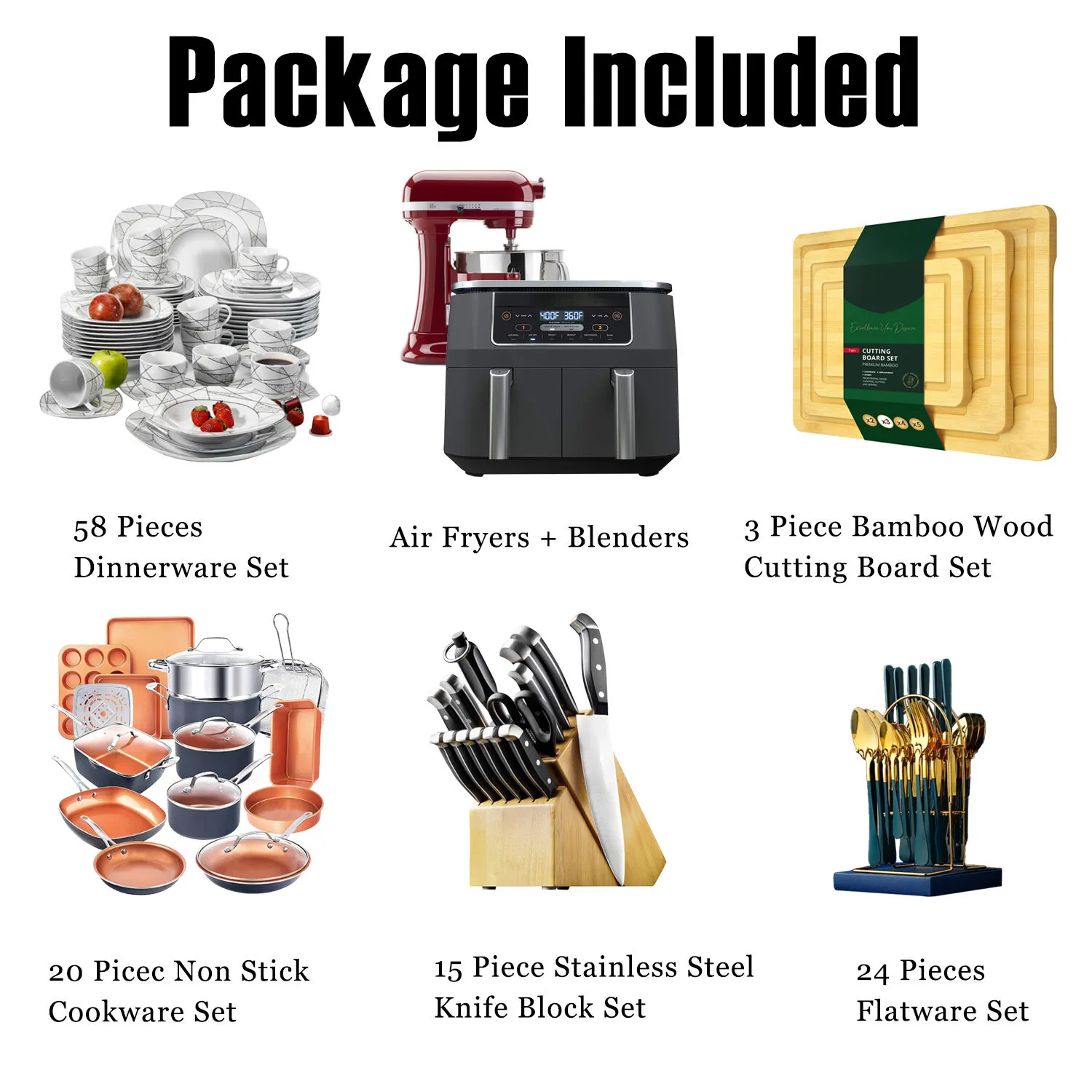 Limited-time Promotion. 122-piece Kitchen Spree. Meeting All The Needs Of The Kitchen