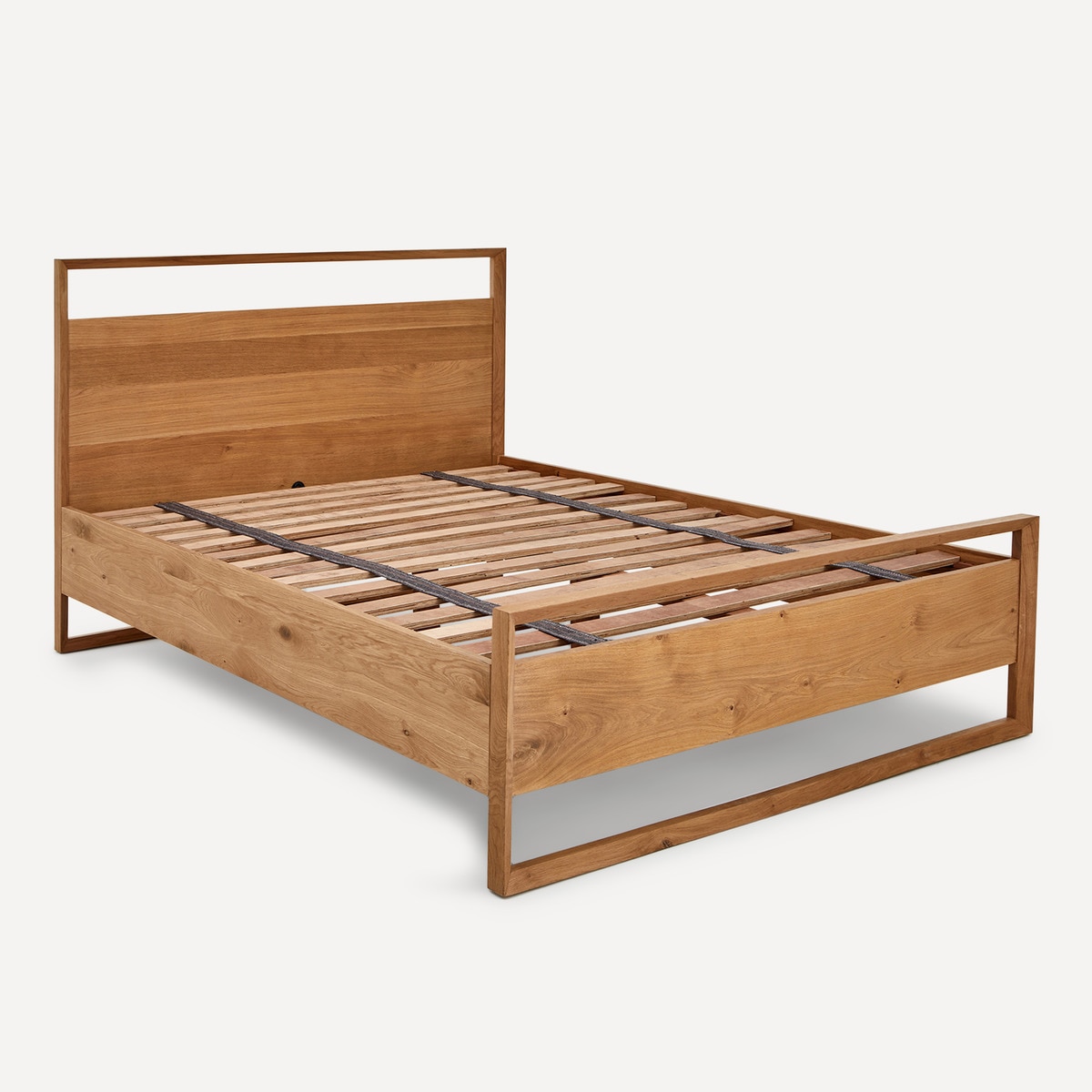 Cama doble de madera de roble Roger El Corte Inglés