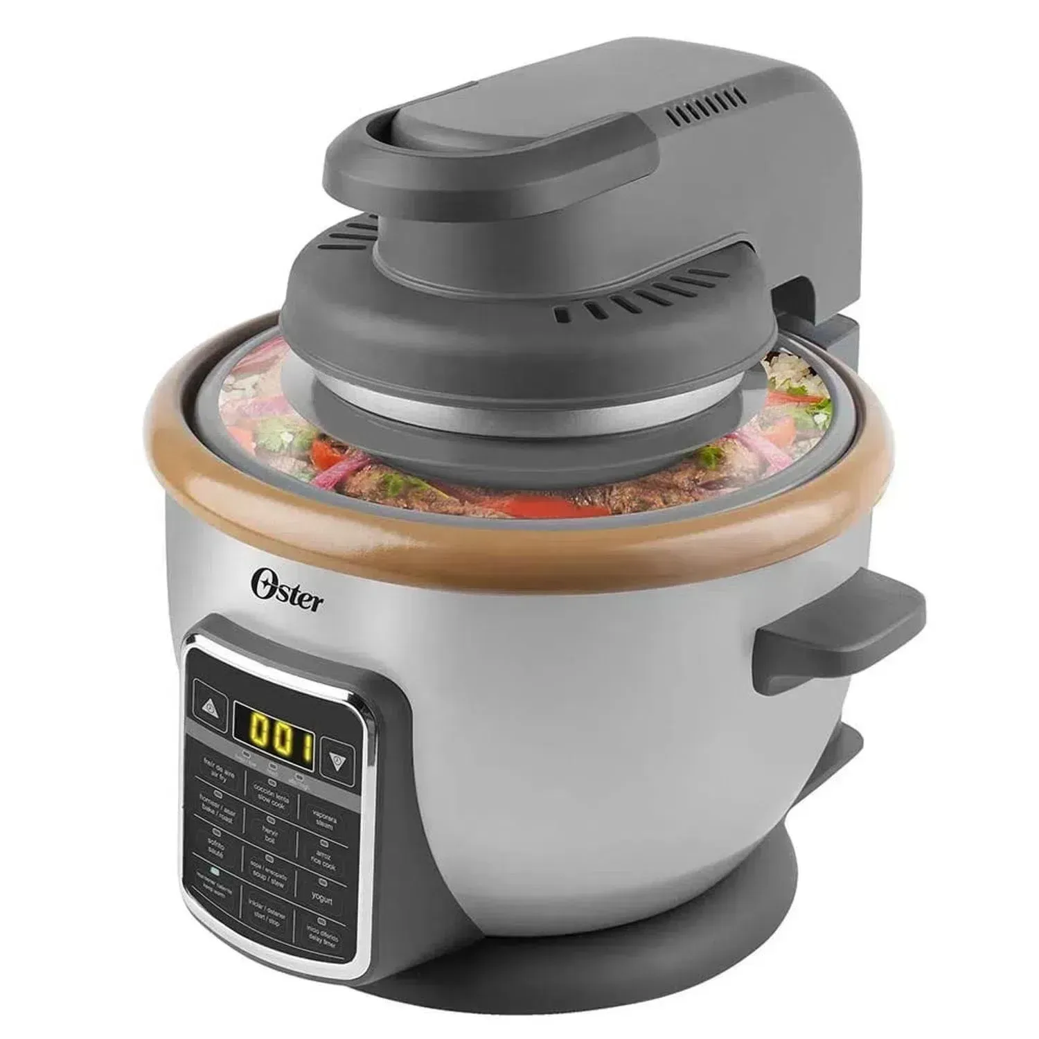 Olla Arrocera 10-en-1 con Freidora de Aire Oster CKSTRCAF22 2.2 Lts