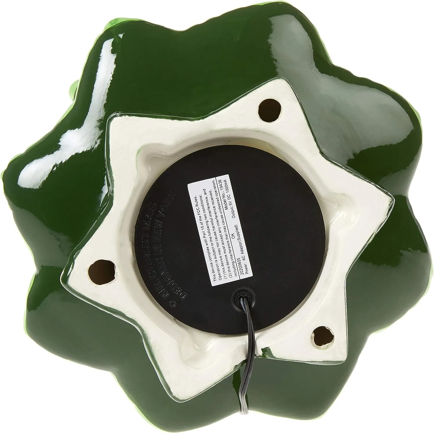 Mr. Christmas Nostalgic Ceramic Christmas Tree with LED, 14 Inches, Santa & Reindeer