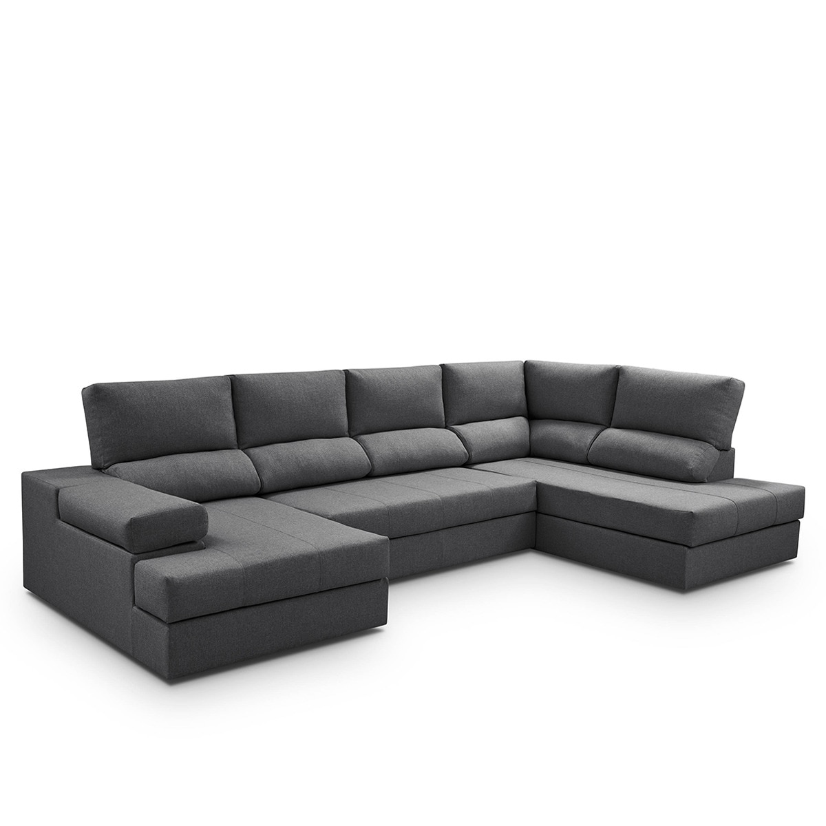 Sofá cama tapizado con rinconera derecha y chaiselongue izquierda Eskil El Corte Inglés