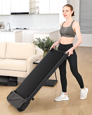 Cinta de correr para caminar debajo del escritorio, mini correr portátil para hogar/oficina, cinta de correr para caminar 2,5 HP, máquina para correr con capacidad de peso 265 libras, pantalla LED control remoto