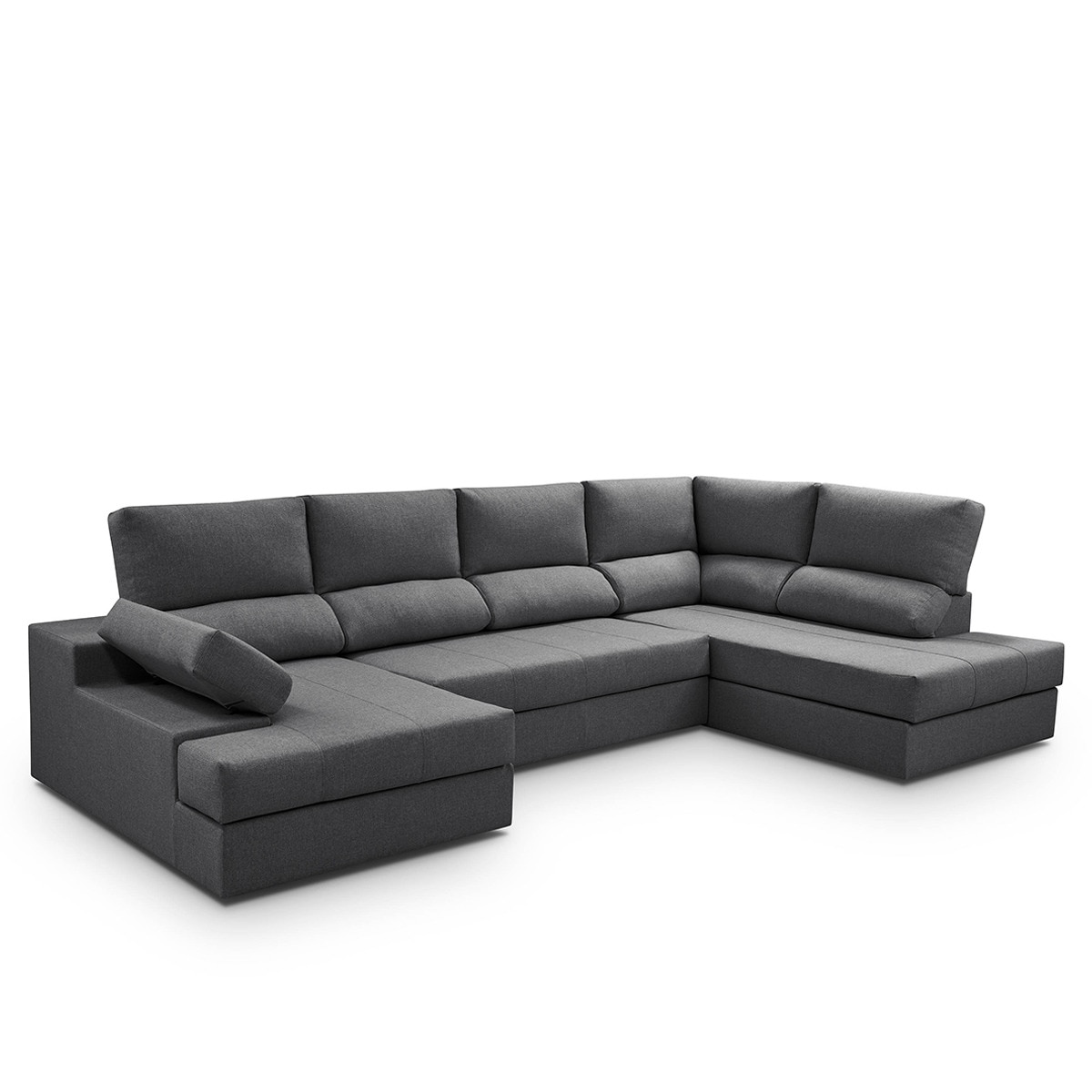 Sofá cama tapizado con rinconera derecha y chaiselongue izquierda Eskil El Corte Inglés