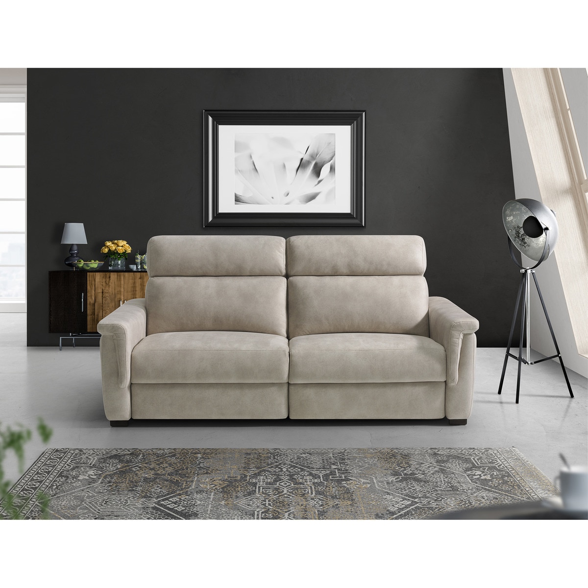 Sofá de 3 plazas con 2 asientos relax eléctricos Ego El Corte Inglés