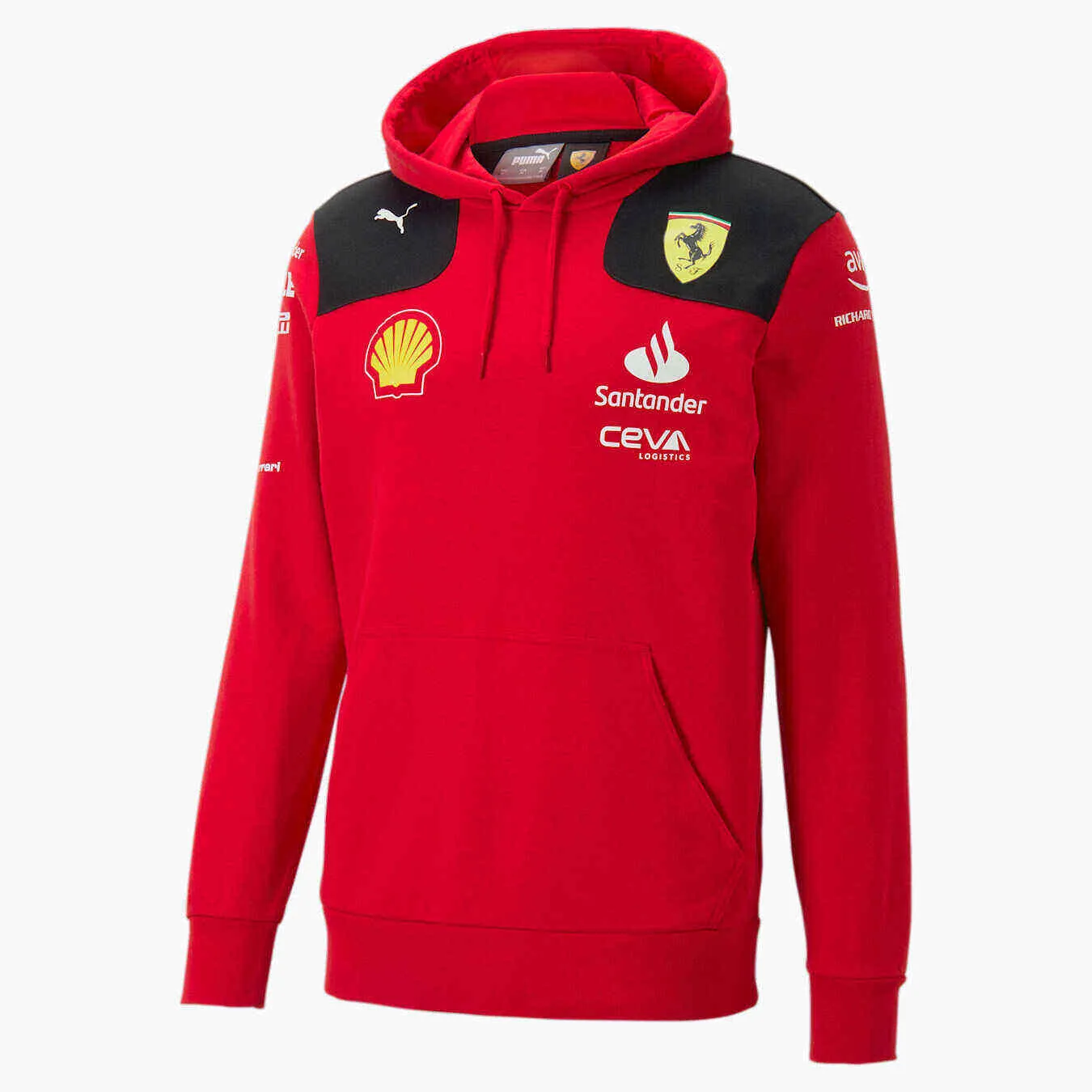 Sudadera con capucha réplica del equipo Scuderia Ferrari 2023 NUEVO