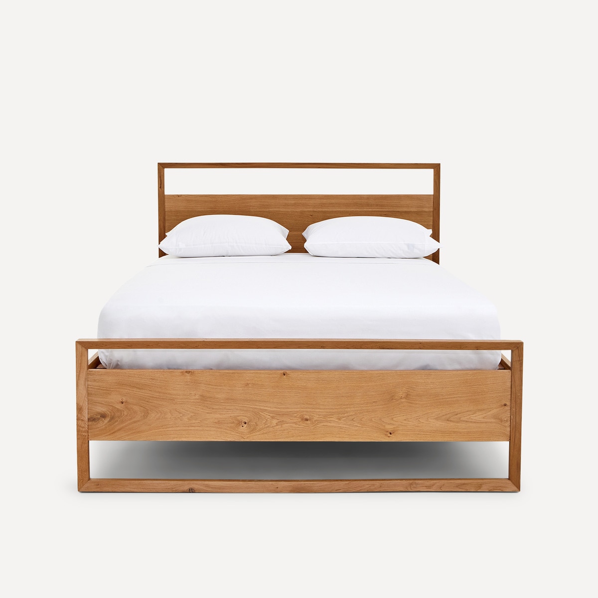 Cama doble de madera de roble Roger El Corte Inglés