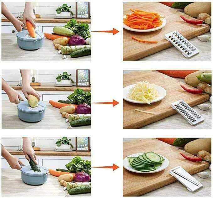 Set rebanador de cocina 12 en 1 🧑‍🍳