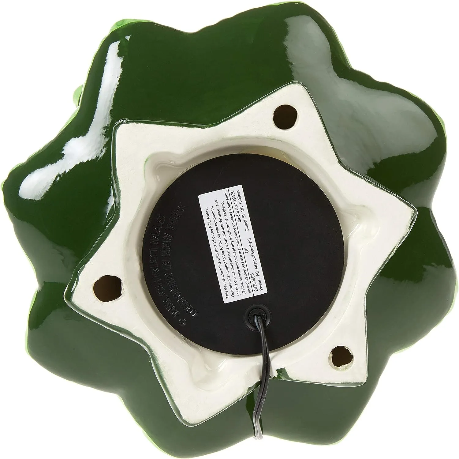 Mr. Christmas Nostalgic Ceramic Christmas Tree with LED, 14 Inches, Santa & Reindeer