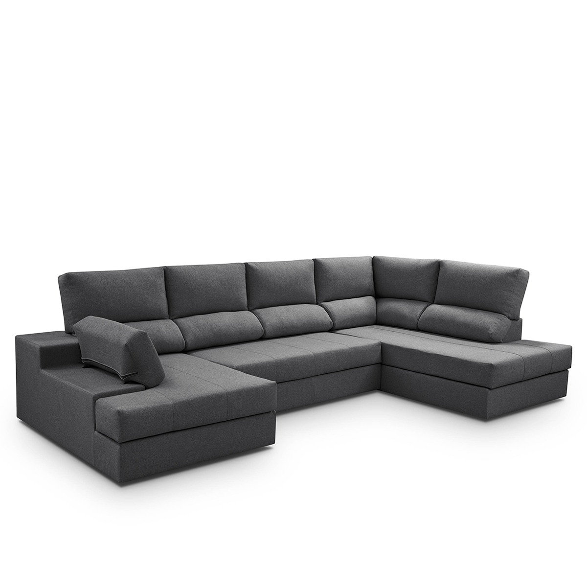 Sofá cama tapizado con rinconera derecha y chaiselongue izquierda Eskil El Corte Inglés