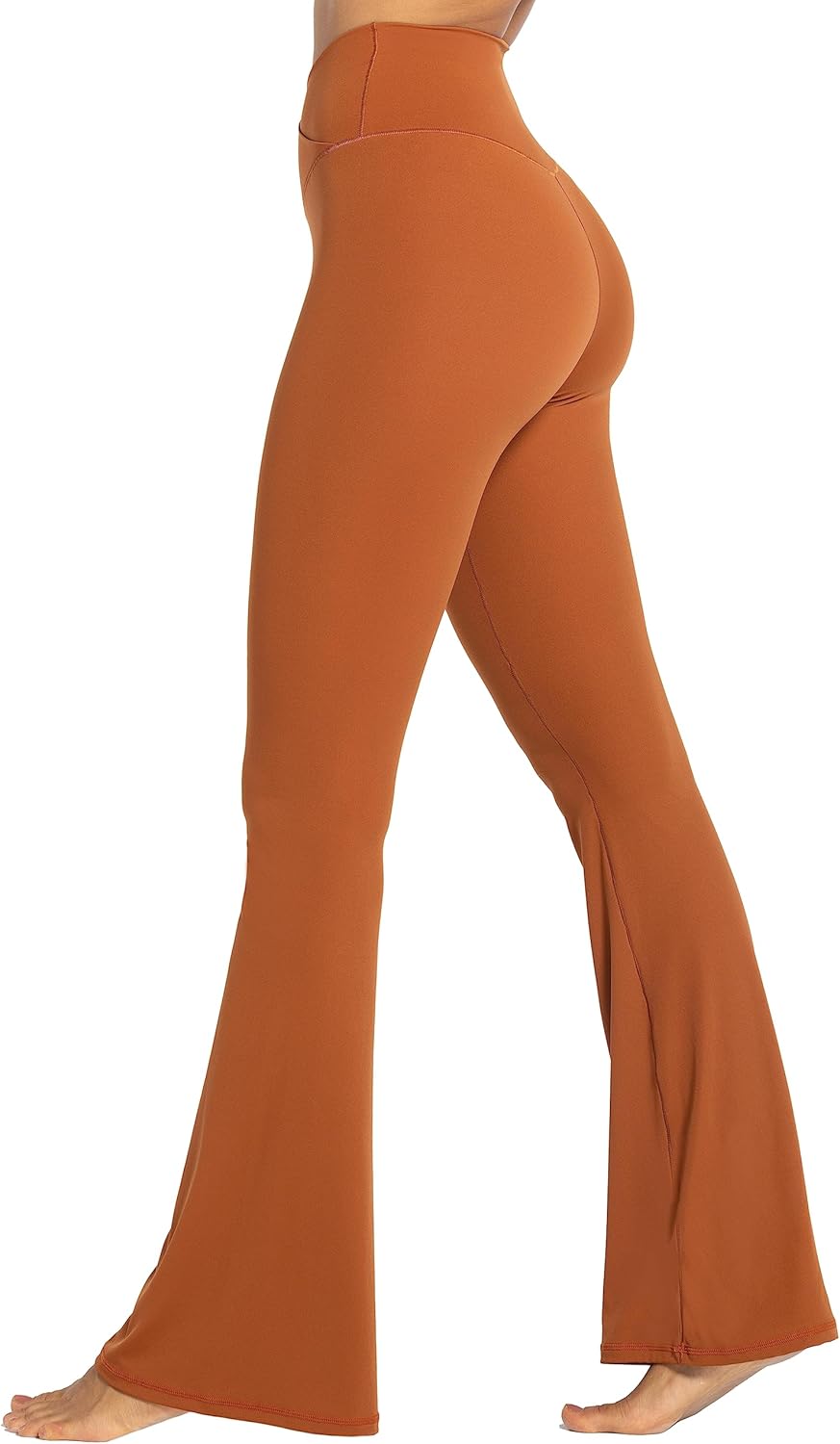 Sunzel Leggings Acampanados, Pantalones de Yoga Cruzados con Control de Abdomen, Cintura Alta y Pierna Ancha