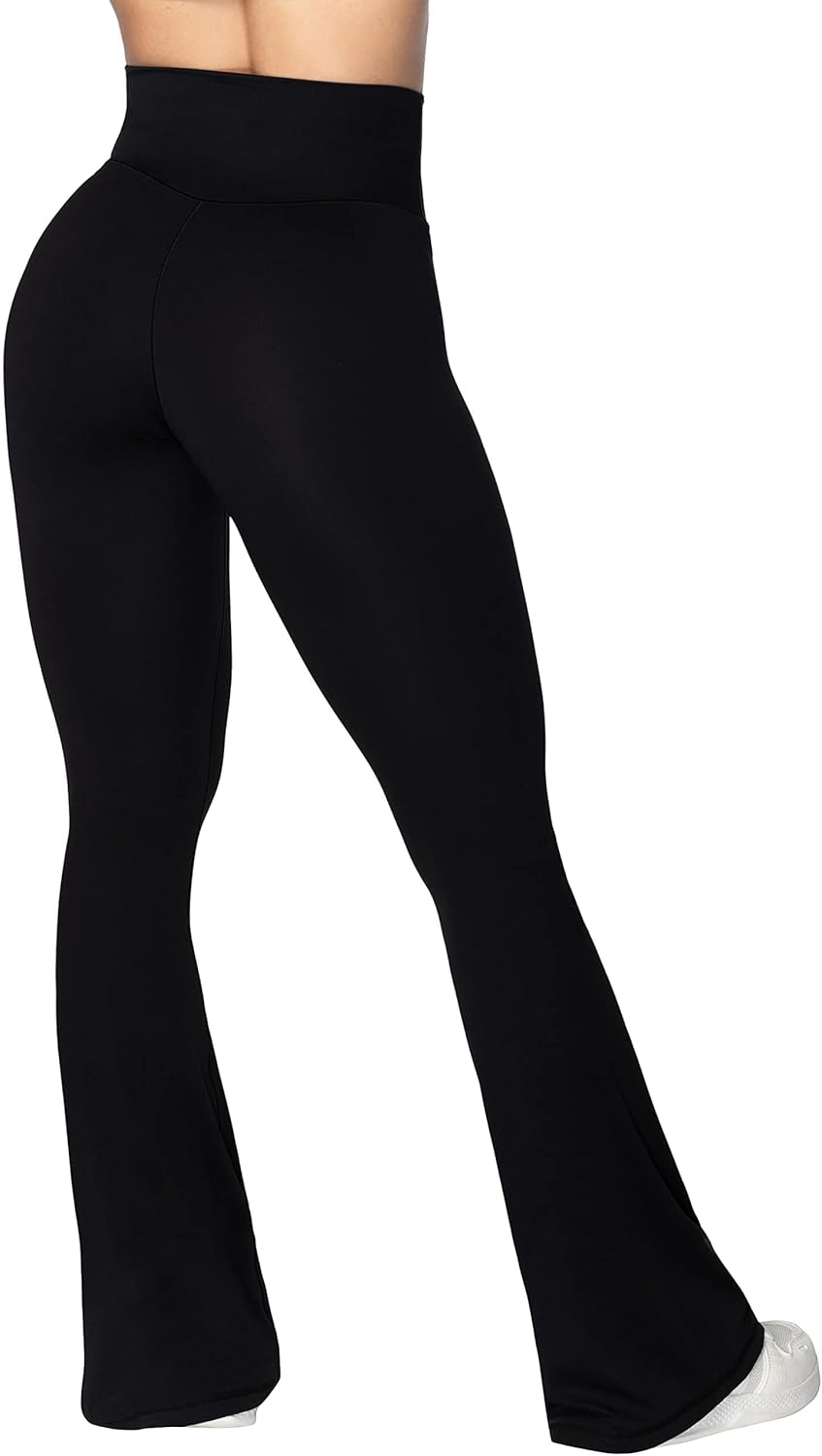 Sunzel Leggings Acampanados, Pantalones de Yoga Cruzados con Control de Abdomen, Cintura Alta y Pierna Ancha