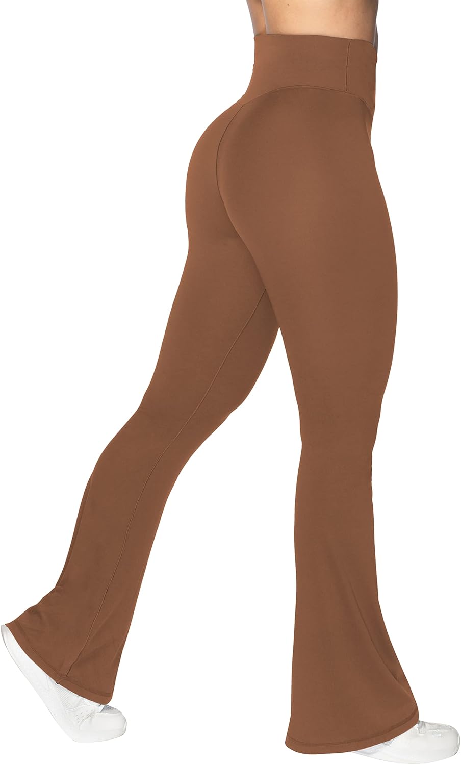 Sunzel Leggings Acampanados, Pantalones de Yoga Cruzados con Control de Abdomen, Cintura Alta y Pierna Ancha