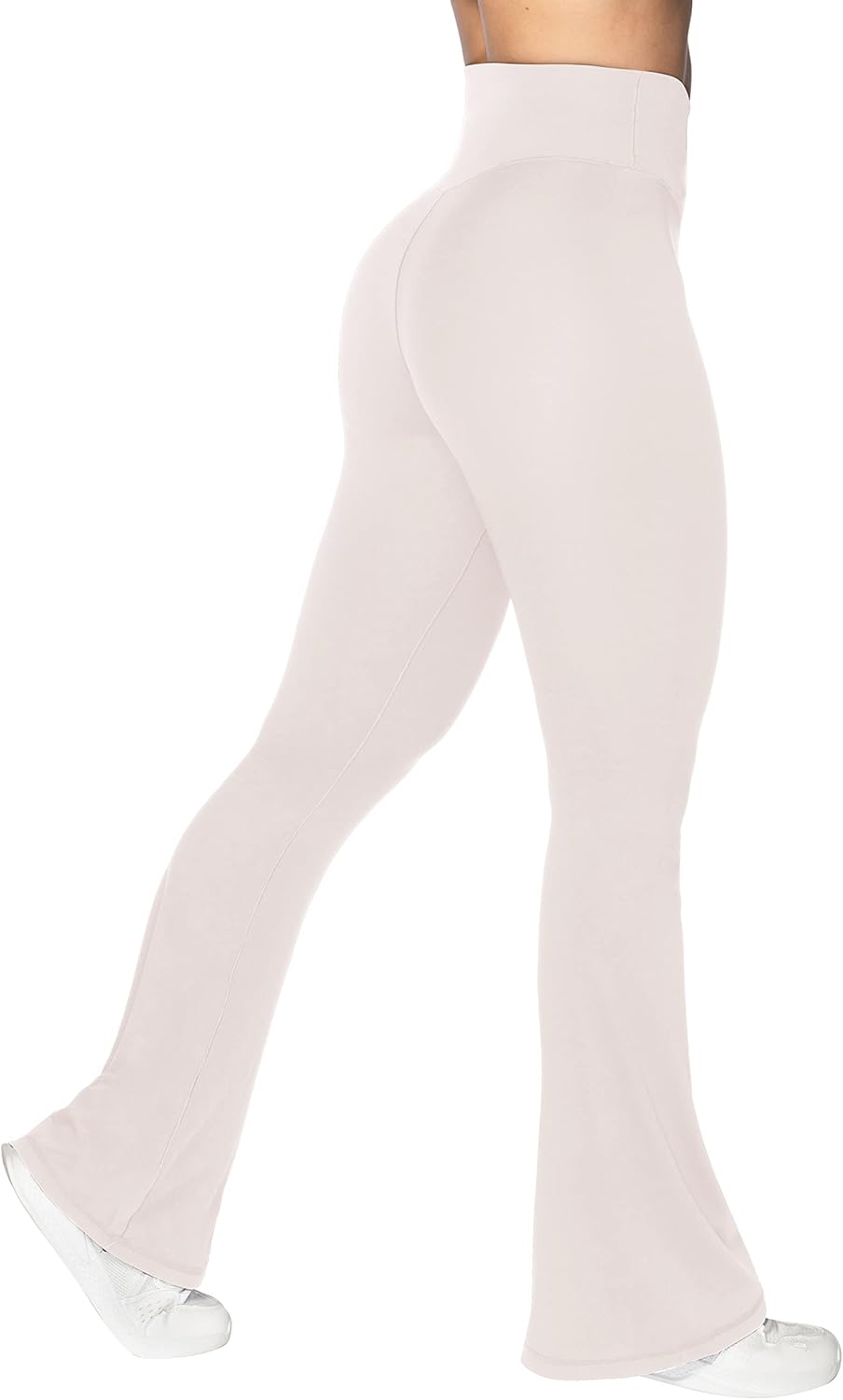 Sunzel Leggings Acampanados, Pantalones de Yoga Cruzados con Control de Abdomen, Cintura Alta y Pierna Ancha