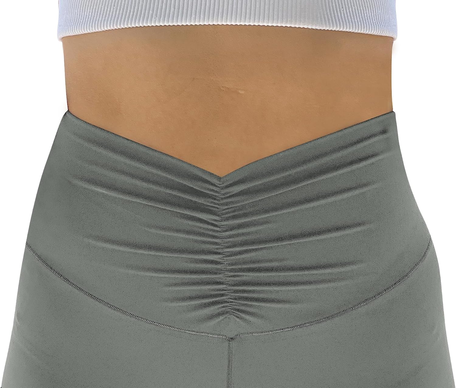 Sunzel Leggings Acampanados, Pantalones de Yoga Cruzados con Control de Abdomen, Cintura Alta y Pierna Ancha