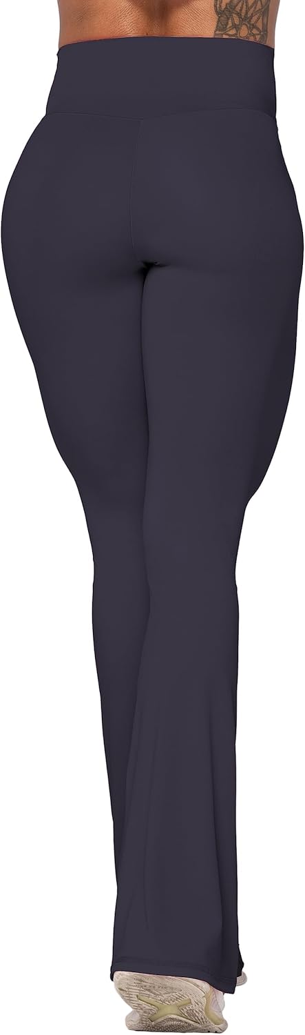 Sunzel Leggings Acampanados, Pantalones de Yoga Cruzados con Control de Abdomen, Cintura Alta y Pierna Ancha