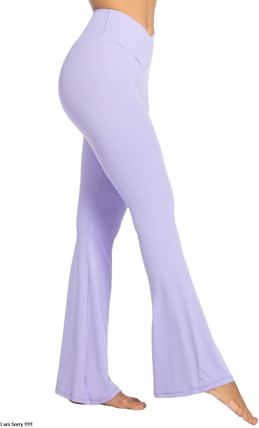 Sunzel Leggings Acampanados, Pantalones de Yoga Cruzados con Control de Abdomen, Cintura Alta y Pierna Ancha