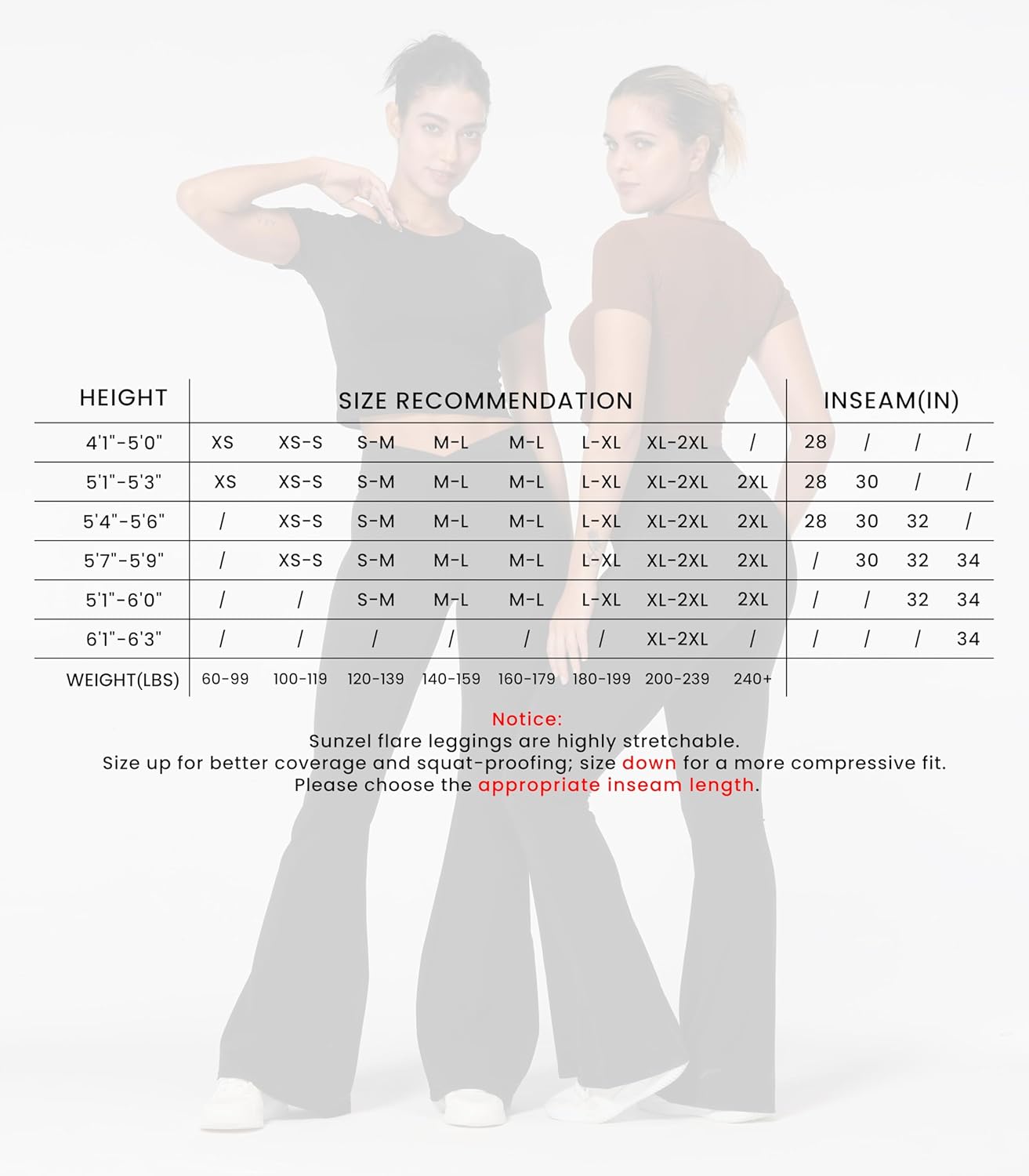 Sunzel Leggings Acampanados, Pantalones de Yoga Cruzados con Control de Abdomen, Cintura Alta y Pierna Ancha