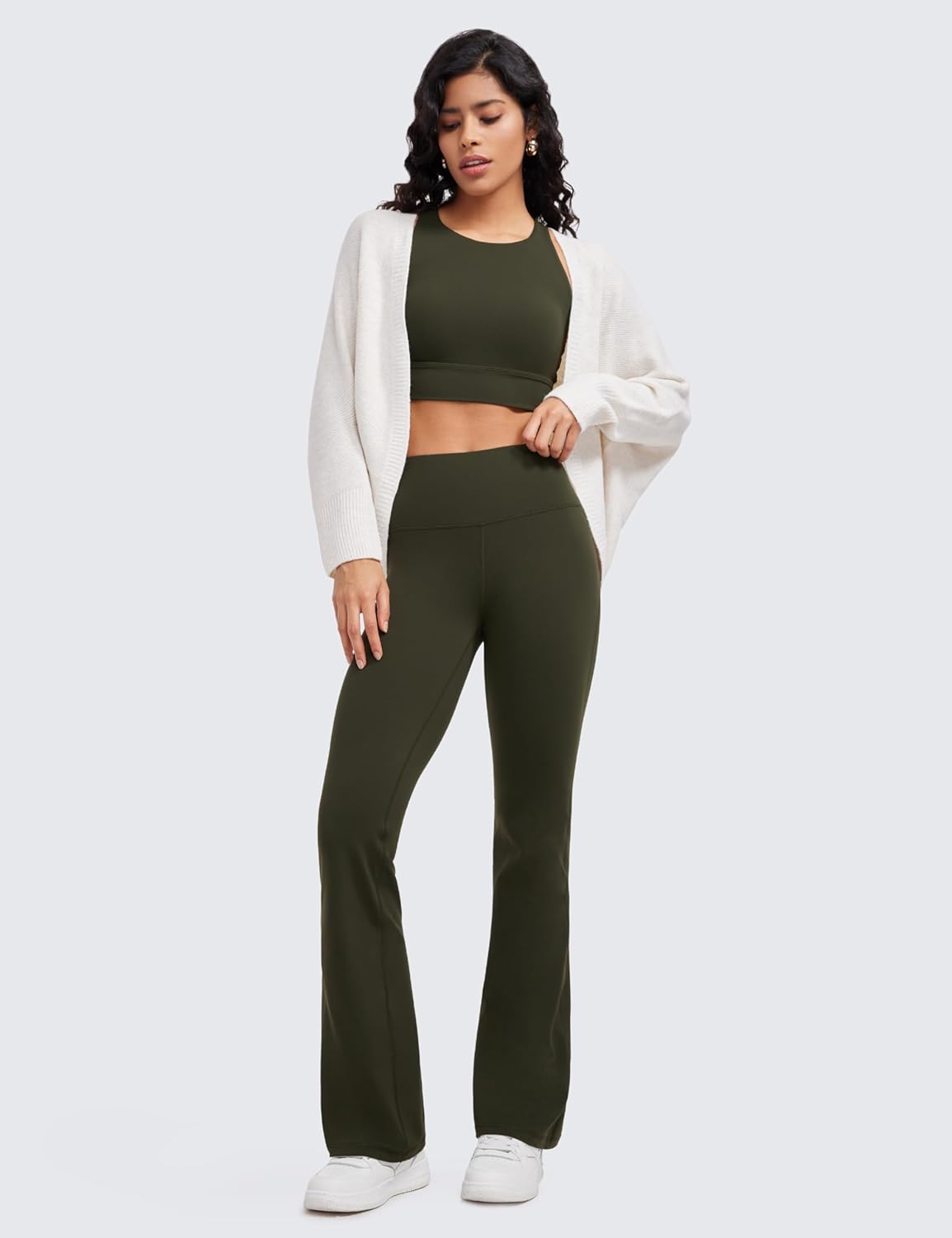 CRZ YOGA Butterluxe Leggings Acampanados de Cintura Alta para Mujer de Yoga Casual de 29 30.5 32 33.5 Pulgadas