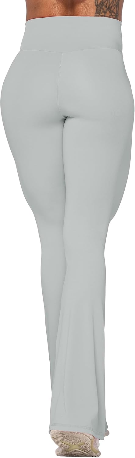 Sunzel Leggings Acampanados, Pantalones de Yoga Cruzados con Control de Abdomen, Cintura Alta y Pierna Ancha