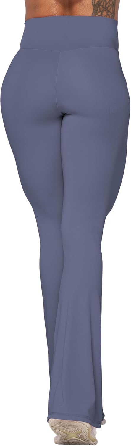 Sunzel Leggings Acampanados, Pantalones de Yoga Cruzados con Control de Abdomen, Cintura Alta y Pierna Ancha