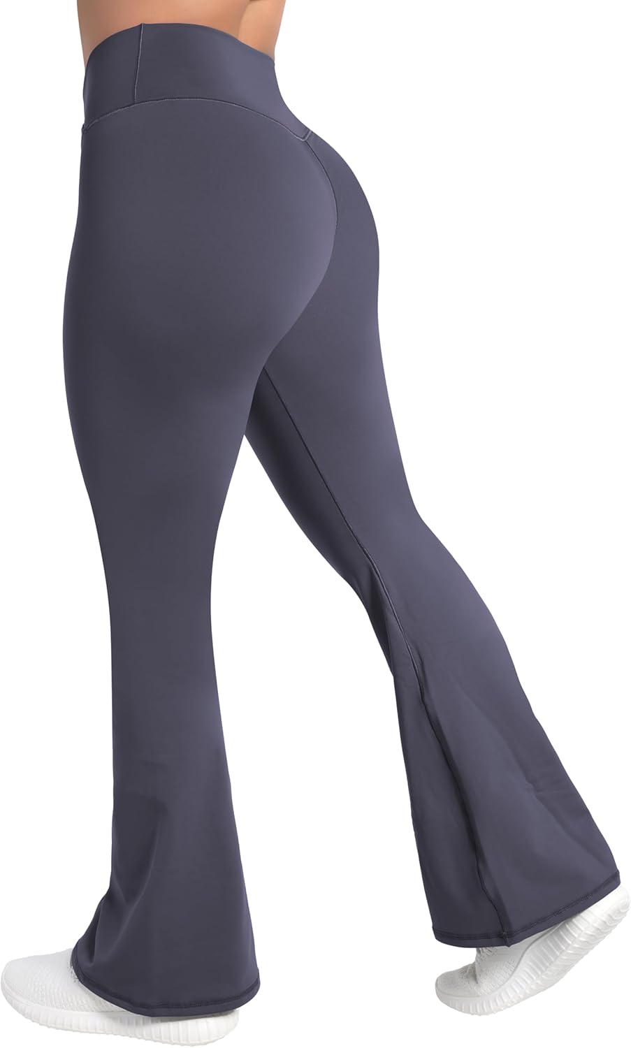 Sunzel Leggings Acampanados, Pantalones de Yoga Cruzados con Control de Abdomen, Cintura Alta y Pierna Ancha