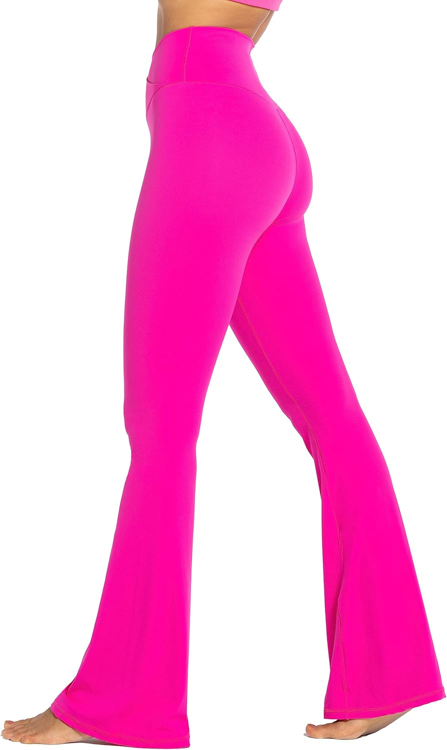 Sunzel Leggings Acampanados, Pantalones de Yoga Cruzados con Control de Abdomen, Cintura Alta y Pierna Ancha