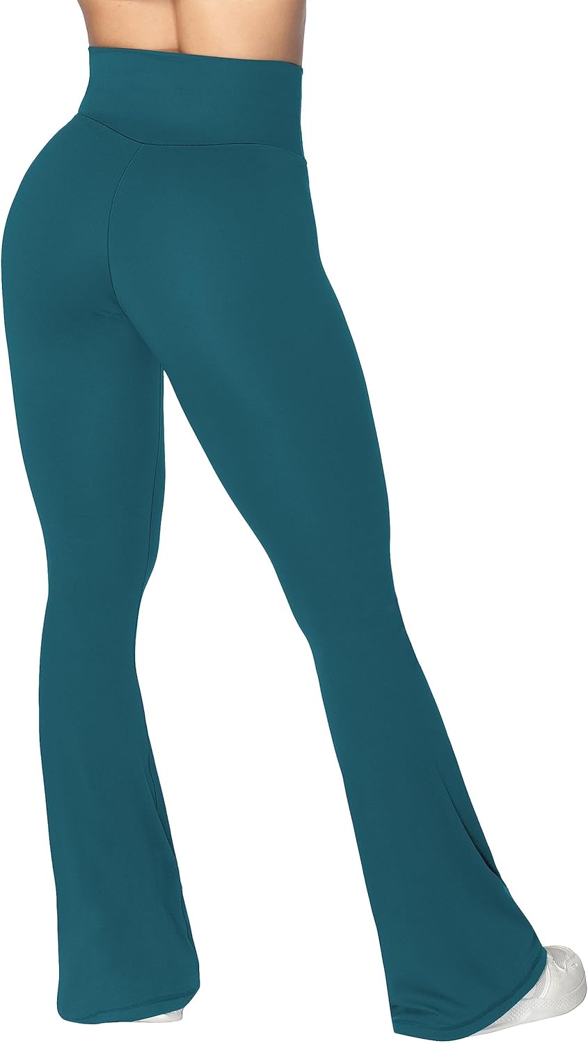 Sunzel Leggings Acampanados, Pantalones de Yoga Cruzados con Control de Abdomen, Cintura Alta y Pierna Ancha