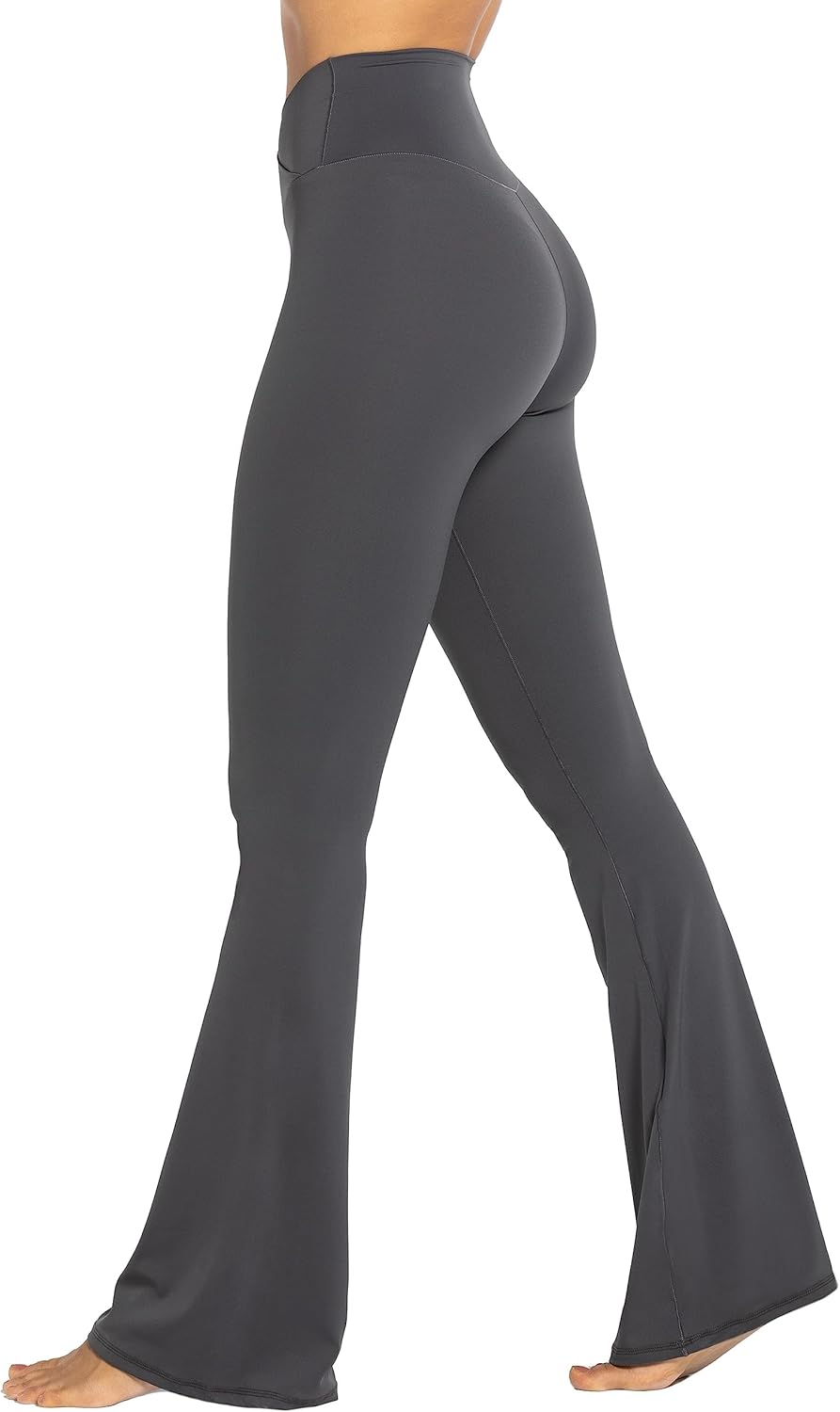 Sunzel Leggings Acampanados, Pantalones de Yoga Cruzados con Control de Abdomen, Cintura Alta y Pierna Ancha