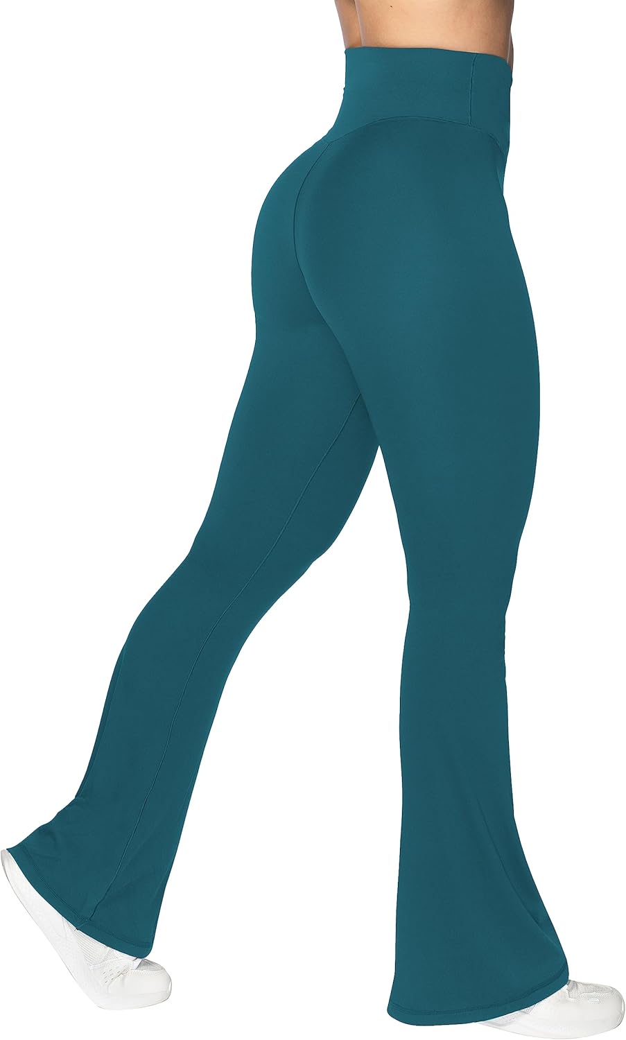 Sunzel Leggings Acampanados, Pantalones de Yoga Cruzados con Control de Abdomen, Cintura Alta y Pierna Ancha