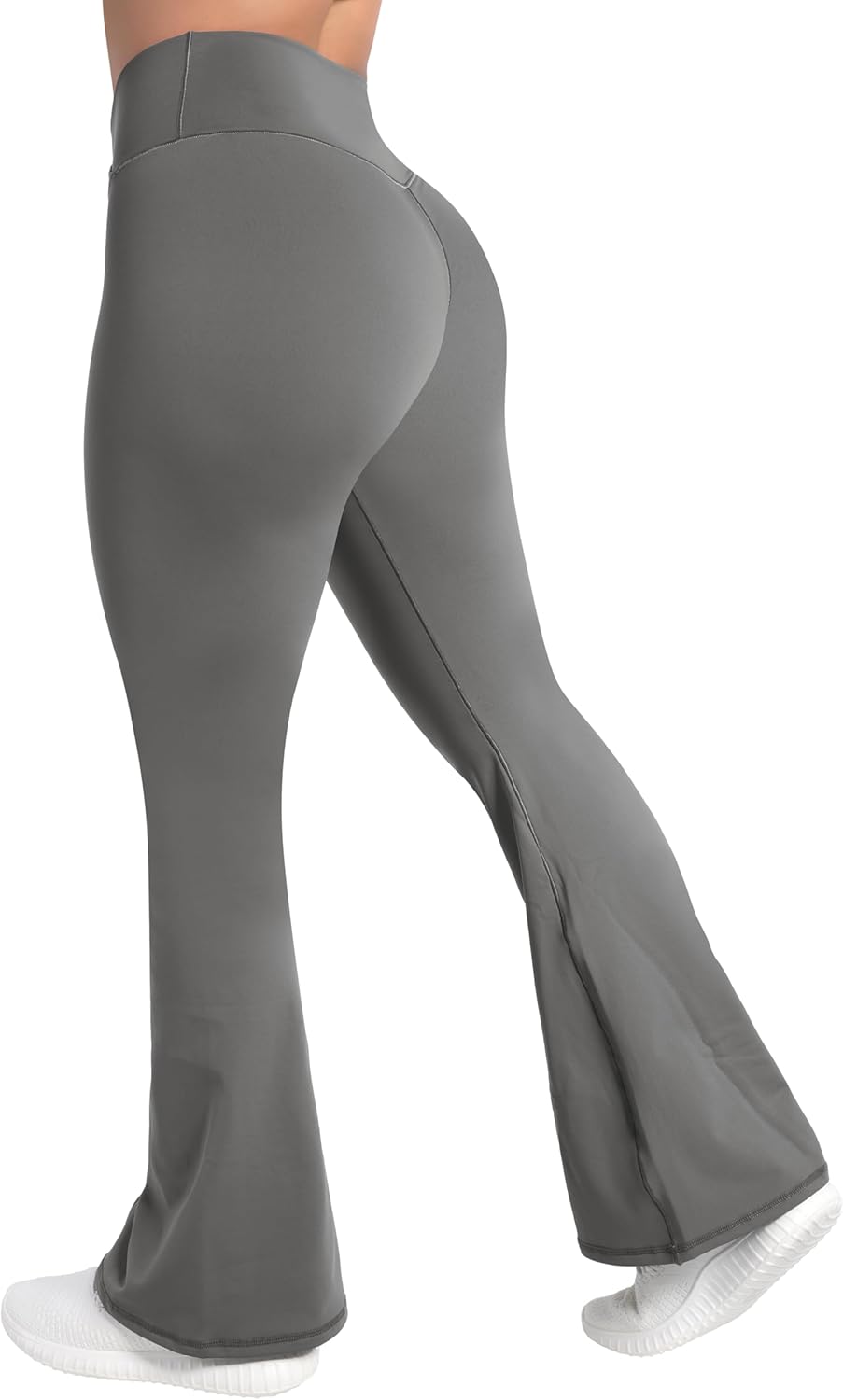 Sunzel Leggings Acampanados, Pantalones de Yoga Cruzados con Control de Abdomen, Cintura Alta y Pierna Ancha